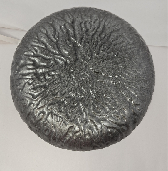 Three Hands Coral Blue Dish Platter Plate Hand Painted Sea Ocean Beachy Look - Picture 6 of 10